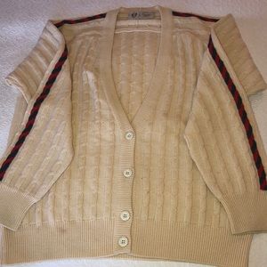 Vintage Gucci cableknit cardigan sweater